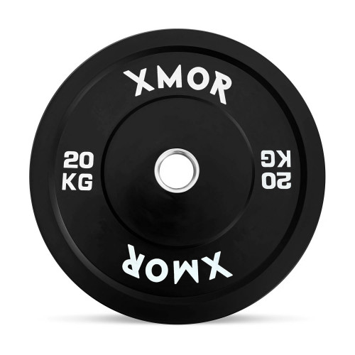 Zestaw obciążeń 100 kg BLACK TRAINING BUMPER PLATES XMOR (5)