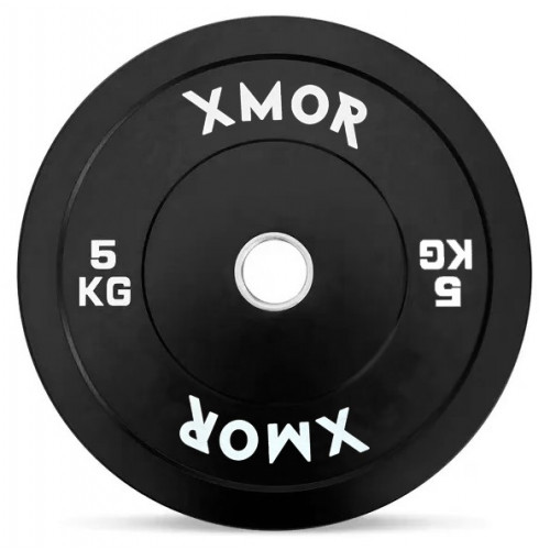 Obciążenie do sztangi 5 kg BLACK TRAINING BUMPER PLATES XMOR (1)