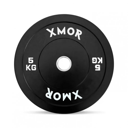 Zestaw obciążeń 100 kg BLACK TRAINING BUMPER PLATES XMOR (2)