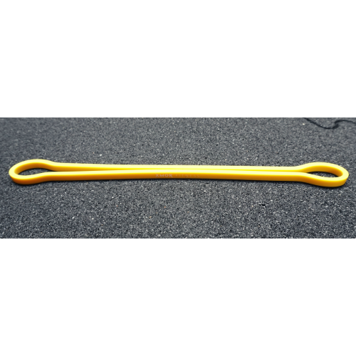 Guma oporowa krótka 30 cm POWER BAND XMOR lekka (żółta) (2)