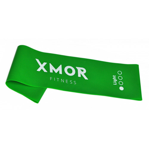 Guma oporowa MINI BAND SZEROKA lekka XMOR (zielona) (1)