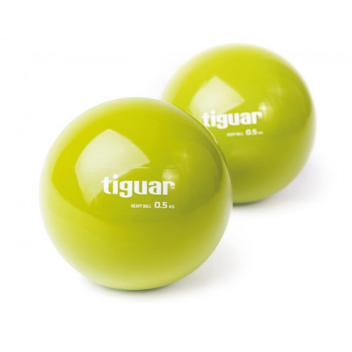 Piłki heavyball 0,5 kg tiguar (oliwka) - 2 sztuki (1)