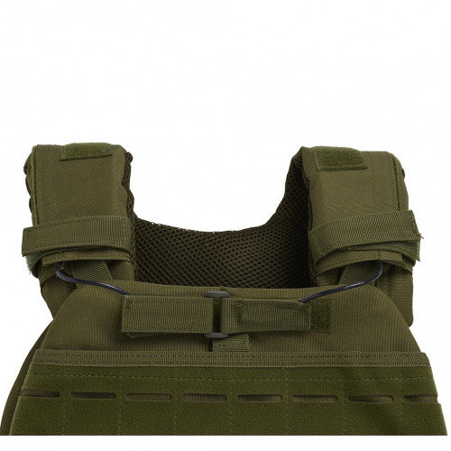 Obciążeniowa kamizelka do ćwiczeń Tactic Weight Vest (army green, 14LB) THORN FIT (10)