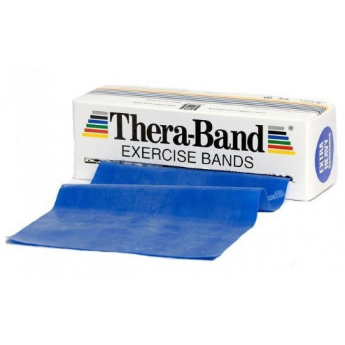 Taśma rehabilitacyjna 1,5 m extra mocna Thera Band (niebieska) (4)