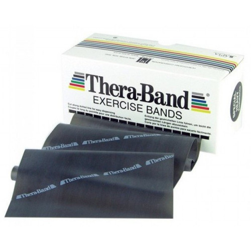 Taśma rehabilitacyjna 1,5 m specjalnie mocna Thera Band (czarna) (1)