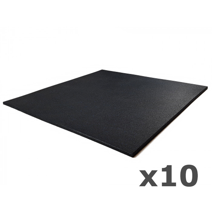 Zestaw 10x Podłoga Kwadrat Gumowa 1000 X 1000 X 10