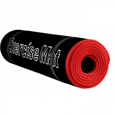 Mata do ćwiczeń fitness 180x60 cm Allright (czarno - Czerwona)