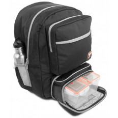 TRANSPORTER BACKPACK FITMARK - Plecak sportowy + 2 posiłki (czarny)