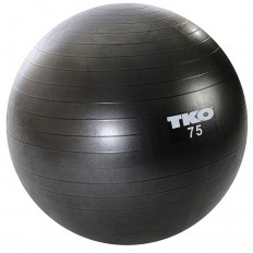 Piłka gimnastyczna fitness 75 cm - TKO (czarna)