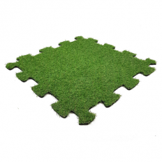 Podłoga Puzzel gumowa ze sztuczną trawą 500 x 500 mm XMOR