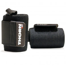 Ściągacze na nadgarstki WRIST WRAP 12" THORN FIT (czarne)