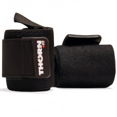 Ściągacze na nadgarstki WRIST WRAP 24" THORN FIT (czarne)