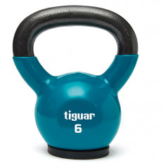 Hantla winylowa kettlebell 6 kg tiguar (morski)