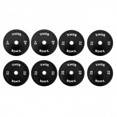 Zestaw obciążeń 100 kg BLACK TRAINING BUMPER PLATES XMOR