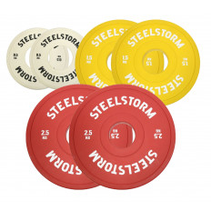 Zestaw obciążeń FRACTIONAL 2 x 0,5 kg, 1,5 kg i 2,5 kg STEELSTORM