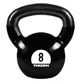 Odważnik Kettlebell vinyl żeliwny 8 Kg THORN FIT