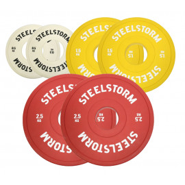 Zestaw obciążeń FRACTIONAL 2 x 0,5 kg, 1,5 kg i 2,5 kg STEELSTORM